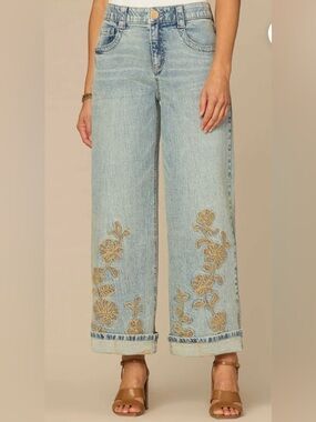 ✨ Democracy “Absolution” Embroidered Jeans | Size 16 | NWT ✨